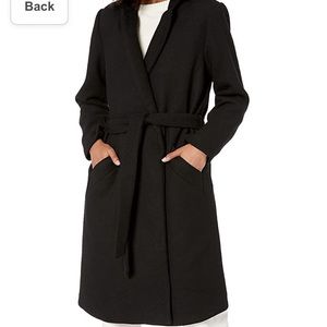 Daily Ritual Black Overcoat